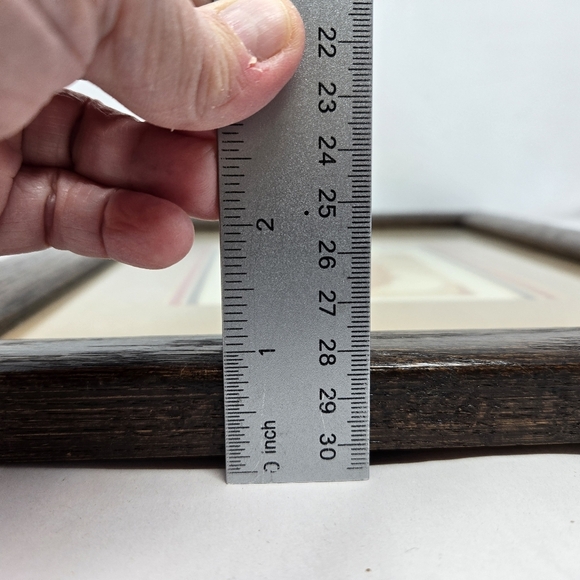 Schooner By Robert Paul 1976 Original Etching Signed By Artist In Wood Frame - Picture 16 of 16